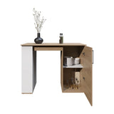 Allen 47" Wide Kitchen Island One Cabinet and Five Shelves, Bar Table, Dinning Table. Pub Table B200P286929