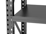 3-Tier Industrial Shelving Rack - 47in, Heavy Duty Steel Shelving Unit Adjustable, 51.2" W*23.6" 06500576