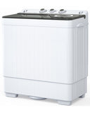 ZUN Twin Tub with Built-in Drain Pump XPB65-2168S 26Lbs Semi-automatic Twin Tube Washing Machine for 42619494