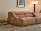 Shoes sofa-in-a-Box, Memory Foam 2-Seater Couch, No Installation & Easy to Transport, Deep Seat W668P381958