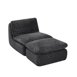 Liyasi Full Compression sofa chair with swivel add Ottoman W820P312314