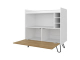 Wine Storage Bar Cabinet with Drop-Down Door and Wine Storage B062P290283