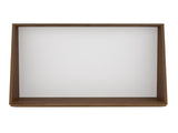 Wall Desk, Desktop Shelf, Mahogany / White B097133197