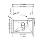 ZUN 27" L X 18" W Undermount Kitchen Sink With Sink Grid W122546261