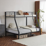 Twin Over Full Metal Bunk Bed for Kids Teens Adults, Heavy Duty Metal Bunk Bed with Ladder & 76903502