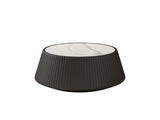 Light Sintered stone Top Cup Shape Leather Coffee modern Sofa Table for Living Room furniture W3081P367629