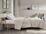 3 Piece Pre Washed Down Alternative Comforter Set with 2 Shams 09054762