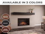 60'' Fireplace Mantel Pine Wood Wall-Mounted & Floating Shelf for Home Decor with Textured Wood W2640P534718