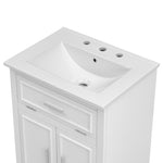 ZUN 24" Bathroom Vanity with Sink, Bathroom Vanity Cabinet with One Flip Drawer Doors, Solid Wood N725P171408K