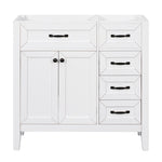 ZUN 36" Bathroom Vanity without Sink, Cabinet Base Only, Bathroom Cabinet with Drawers, Solid Frame and WF296707AAK