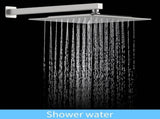 Shower System Shower Faucet Combo Set Wall Mounted with 10" Rainfall Shower Head and handheld shower T3177P269098