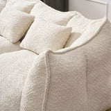 Soft beanbag chair with high resilience foam core for two people. The comfortable square recliner W1996P252271