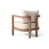 Outdoor Acacia Wood Patio Club Chair, Patio Furniture,Waterproof Thick Cushion Deep Seating for 72303.00BBGE