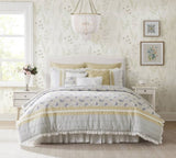 9 Piece Cotton Percale Comforter Set Yellow King B03597197