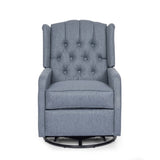 Classic Design, Manual Recliner Chair with 360-Degree Swivel 66842.00CHAR