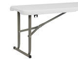 6FT Outdoor Courtyard Foldable Bench 29812192