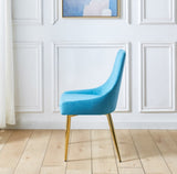 Fabric Dining Chairs Set of 2, Upholstered Armless Accent Chairs, Classical Appearance and Stainless W1241119372