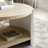 End Table, Small Side Table, Nightstand with 2-Layer Storage Shelves, Sofa Table for Small Spaces, W1117P224564