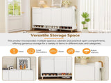 ON-TREND Sleek and Contemporary Shoe Cabinet with Adjustable Shelves, Minimalist Home Organizer with WF321211AAK