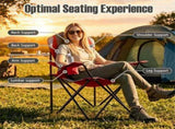 2 Pack Heavy Duty Folding Camping 330 LBS Capacity, 600D Oxford Padded Portable Outdoor Lawn 48570752
