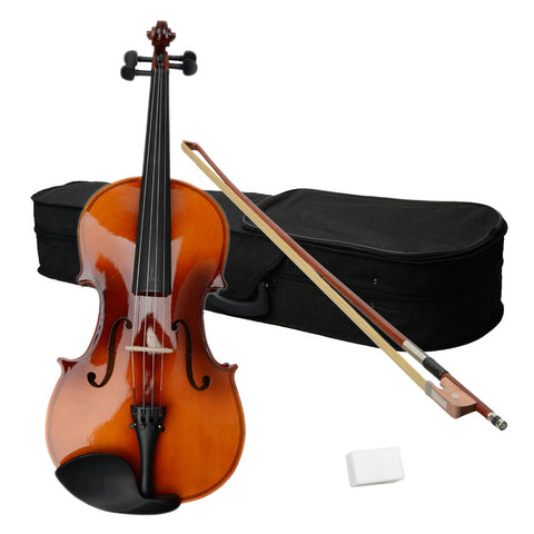 ZUN 16" Acoustic Viola Case Bow Rosin Brown 90544042