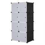 ZUN 8 Cube Organizer Stackable Plastic Cube Storage Shelves Design Multifunctional Modular Closet 40658987