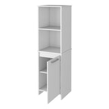 ZUN Danforth Pantry Cabinet, Single Door Cabinet, Four Shelves B128P148905