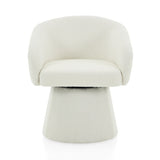 Modern 360&deg Swivel Accent Chair, Boucle Upholstered, Comfy Barrel Chair for Living Room, Bedroom & N765P292088W