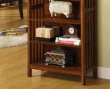 Gorgeous Styling Antique Oak Finish 1pc Media Solid wood Storage Books 5-Shelves Open Cabinet B011P191545