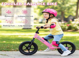 Toddler Balance Bike for 2-5 Years - Adjustable Height, 6.3LBS Lightweight & 11" Foam Tires-Pink 91460819