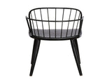 Drylan Steel Framed Side Chair in Black Powder Coated Finish and Black Brushed Wood B2736P511289