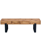 59" Dining Bench, Farmhouse Indoor Kitchen Table, Bed Bench, Industrial Shoe Bench, Entryway WF320038AAE