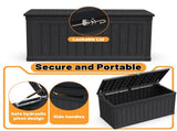 230 Gallon Large Outdoor Storage XXL Deck Box for Patio Furniture, Outdoor Cushions, Garden Tools K1163P306621
