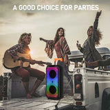 ZUN 8in Wireless Portable Bluetooth Karaoke Speaker with TF/USB/AUX/FM/TWS, LED Disco Light, Bluetooth 32087973