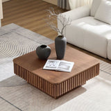 35.43 Inch Modern Handcraft Drum Table Square Table for Living Room,Lift Top Wooden W2582P340812