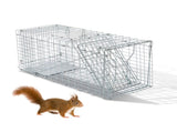 32" Live Animal Cage Trap, Heavy Duty Folding Raccoon Trap, Humane Cat Trap with Handle for Rabbits, 69987129
