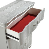 Landmark Traditional Style 5-Drawer Chest With metal drawer pulls Made with Wood in Silver same as G150109013