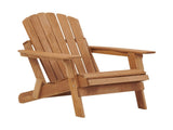 Oversize Wooden Outdoor Folding Adirondack with Pre-Assembled BackRest & SeatBoard, Wood Patio 15086418