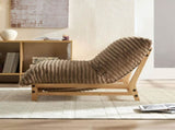 Accent Armless Lazy Sofa, Casual Single Sofa, Corduroy Fabric, For Living Room And Bedroom , With W876P304541