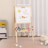 3-in-1 Art Easel Adjustable Double-sided Easel with 4 Paint Cups 93440309