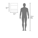 BOTIQ 19.7" H x 17.7" W Mirror Medicine Cabinet with Towel Rack White, One door with Two interior B200P240244