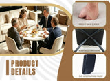 Fabric dining chair set of 2, modern soft cushioned dining chairs, comfortable backrest, W3851P494056