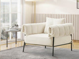 Upholstered Comfy Reading Chair, Modern Velvet Accent Chair,Large Lazy Arm Chair with Soft Cushion, T3593P362906