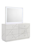 Manhattan Mirror Lacquer Frame with Integrated LED Lighting for a Sleek, Modern Look G150108683