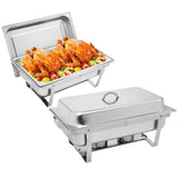 9L-1*2 Single Basin Two Set Stainless Steel Rectangular Buffet Stove 49867937