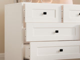 Chest Of Drawer with 7 drawers white color farm door W2139P241088