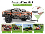 1500LBS Capacity 15 Cubic Feet Dump Cart Trailer, Heavy Duty Tow Behind Hauling & Dumping Wagon for 39189763