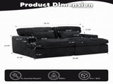 Double Chaise Lounge Chair Indoor,Oversized Upholstered Sleeper Cloud Couch,Deep Seat Luxury Sofa 36926100