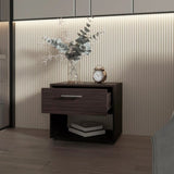 Stained Walnut Nightstand with 1-Drawer B062P290276