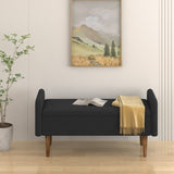 Teddy velvet storage stool, ,with storage space, suitable for apartments, living rooms and W487P205943
